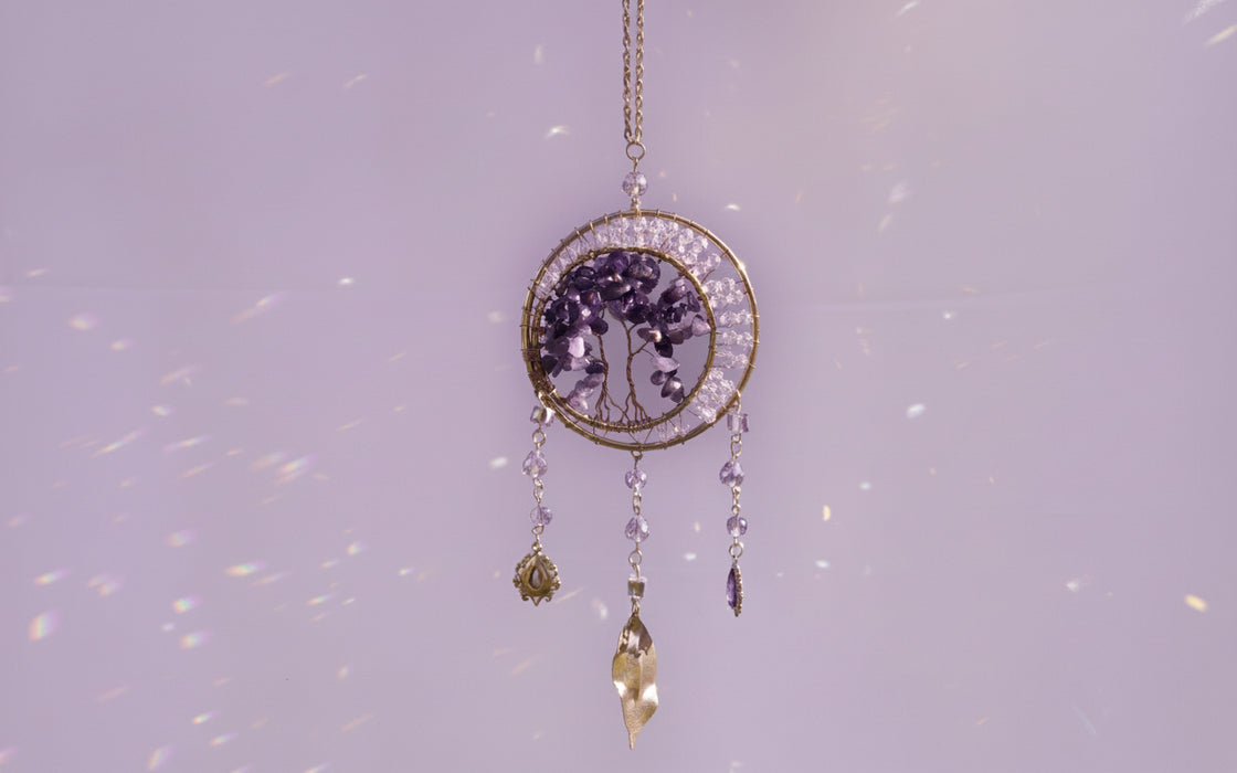 VIOLET RAYS Suncatcher