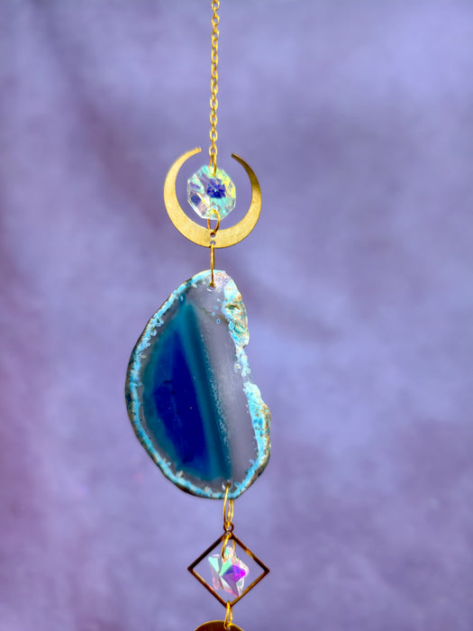 MYSTIC AGATE blauer Achat Sonnenfänger
